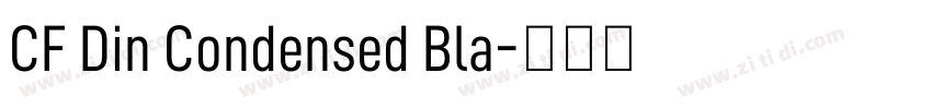 CF Din Condensed Bla字体转换